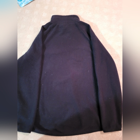 Hugo boss logo fleece turtleneck sweatshirt sweater Pullover black large - Picture 3 of 3